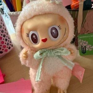 Cute Plush Doll with Bow